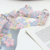 Embroidery Lace Trim – Multicolor Floral Guipure Design, 4.5 cm Width