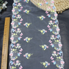 Embroidery Lace Trim – Multicolor Floral & Butterfly Pattern, 24.5cm Width