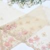 21cm Floral Lace Trim Manufacturer – Embroidered Tulle Lace with Gradient Flowers for Bridal & Dress