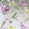 Blush Nude Mesh Floral Embroidery Lace Trim – Multicolor Flowers, 22.5cm Width