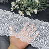 Spiral Pattern Stretch Lace Trim – 17.5cm Elastic Lace Manufacturer (White)