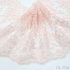 19.5cm Pink Lace Trim Manufacturer – Embroidered Tulle Lace with Eyelash Edge for Dress & Bridal