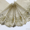 Olive Green Lace Trim Manufacturer – Gold Metallic Embroidered Tulle Lace for Dress & Bridal