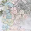 3D Embroidered Lace Trim Manufacturer – 22.5cm Pastel Floral Tulle Lace for Dress & Lingerie