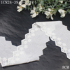 White Eyelet Cotton Lace Trim with Floral Embroidery – 8cm Wide