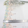Embroidered Mesh Lace Trim – Gradient 3D Floral Pattern, 22.5cm Width