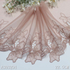 Delicate 23cm Shiny Flower Embroidery Lace Trim for Women Dress Guipure Lace