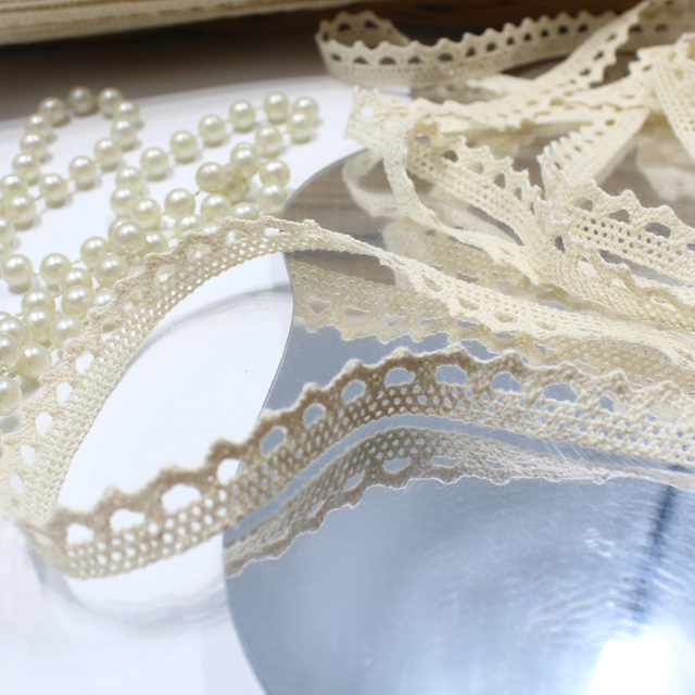 Cluny Crocheted Cotton Lace Trim – 1.5cm, Off-White