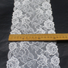 Non-Elastic Lace Trim – 15.5 Cm Width White Rose Pattern