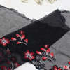 Plum Blossom Lace Trim Manufacturer – Ombre Floral Embroidered Black Tulle Lace for Dress & Lingerie