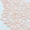 Pink Paisley Embroidered Chemical Lace Trim – 16.5cm Water-Soluble Embroidery Lace