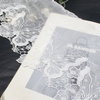 White Butterfly Embroidered Tulle Lace Trim – 20.5cm Water-Soluble Lace