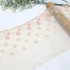 21cm Floral Lace Trim Manufacturer – Embroidered Tulle Lace with Gradient Flowers for Bridal & Dress
