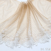 White Floral Guipure Edge Tulle Lace Trim – 24.5cm Nude Mesh Lace