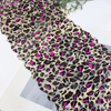 Leopard Print Stretch Lace Trim – 18cm Elastic Lace