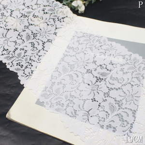 Rose Floral Stretch Lace Trim – Elastic Lace (6 Colors, 14.5–15.5cm)