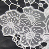 White Butterfly Embroidered Tulle Lace Trim – 20.5cm Water-Soluble Lace