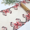 Gradient Butterfly Embroidered Tulle Lace Trim – 30.5cm Wide Lace with Beaded Details