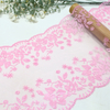 23.5cm Floral Lace Trim Manufacturer – Embroidered Tulle Lace with Gold Foil & Glitter for Dress & Lingerie