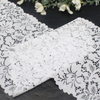 Rose Floral Stretch Lace Trim – Elastic Lace (6 Colors, 14.5–15.5cm)