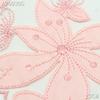 Pink Sakura Appliqu&eacute; Embroidery Tulle Lace Trim – 23cm Wide