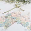 Embroidered Mesh Lace Trim – Gradient 3D Floral Pattern, 22.5cm Width