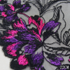22cm Ombre Rose Lace Trim Manufacturer – Purple Embroidered Black Tulle Lace for Dress & Lingerie