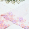 Holographic Foil Lace Trim Manufacturer – 20cm Floral Tulle Lace for Dress & Lingerie