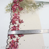 Embroidery Lace Trim – Gradient Rose Pattern on Nude Mesh, 21cm Width