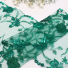 Luxury Floral Lace Trim Manufacturer – Green Tulle Lace with Gold Embroidery for Dress & Bridal (23cm)