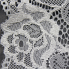 Non-Elastic Lace Trim – 15.5 Cm Width White Rose Pattern
