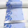 Embroidered Mesh Lace Trim – Blue & Gold Gradient Floral Design, 19.5cm Width