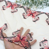 Gradient Butterfly Embroidered Tulle Lace Trim – 30.5cm Wide Lace with Beaded Details