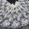 White Floral Foil Embroidered Lace Trim Manufacturer – 25.5cm Tulle Lace for Bridal & Dress
