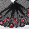 Plum Blossom Lace Trim Manufacturer – Ombre Floral Embroidered Black Tulle Lace for Dress & Lingerie