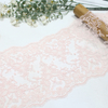 19.5cm Pink Lace Trim Manufacturer – Embroidered Tulle Lace with Eyelash Edge for Dress & Bridal
