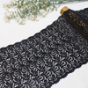 Swirl Guipure Chemical Lace Trim – 20cm Embroidered Lace (Black)