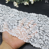 Rose Floral Stretch Lace Trim – Elastic Lace (6 Colors, 14.5–15.5cm)