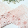 Guipure Lace Trim Manufacturer – Pink Ombre Floral Chemical Lace for Dress & Bridal (21.5cm)
