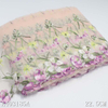 Blush Nude Mesh Floral Embroidery Lace Trim – Multicolor Flowers, 22.5cm Width