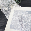 Spiral Pattern Stretch Lace Trim – 17.5cm Elastic Lace Manufacturer (White)