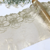 Olive Green Lace Trim Manufacturer – Gold Metallic Embroidered Tulle Lace for Dress & Bridal