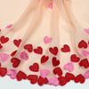 Heart Embroidered Elastic Lace Trim Manufacturer – 23.5cm Tulle Lace for Lingerie & Dress