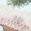 Guipure Lace Trim Manufacturer – Pink Ombre Floral Chemical Lace for Dress & Bridal (21.5cm)