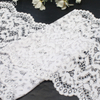 White Floral Stretch Lace Trim – 21.5cm Elastic Lace