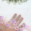 Holographic Foil Lace Trim Manufacturer – 20cm Floral Tulle Lace for Dress & Lingerie
