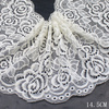 Vintage Rose Elastic Lace Trim – 14.5cm Stretch Lace for Lingerie and Dress
