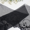 20cm Embroidered Lace Trim Manufacturer – Black Tulle Lace with Water-Soluble Embroidery Edge