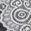 Spiral Pattern Stretch Lace Trim – 17.5cm Elastic Lace Manufacturer (White)