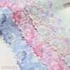 Three-Tone Gradient Floral Embroidery Lace Trim – 18.5cm Width (3 Color Options)